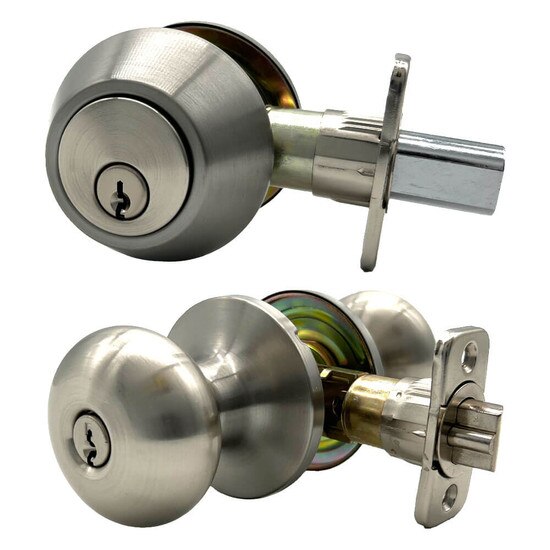 Ultra Flat Ball Entry Lock & Deadbolt Combo | MFS Supply